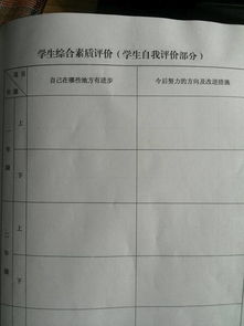 一年级自我评价20字