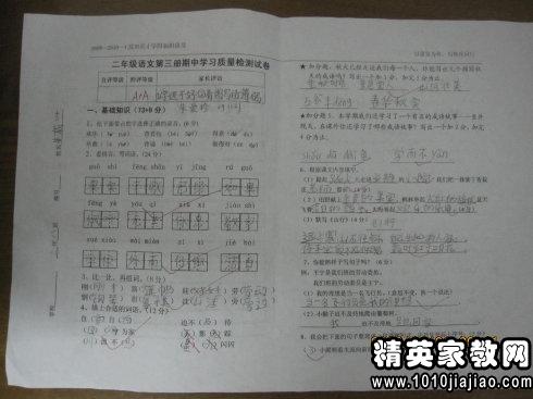 试卷评语简短20字左右