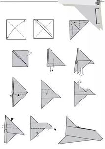 二年级做手工折纸飞机写话