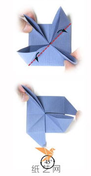 折纸飞机的制作过程