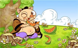 猪八戒吃西瓜的故事