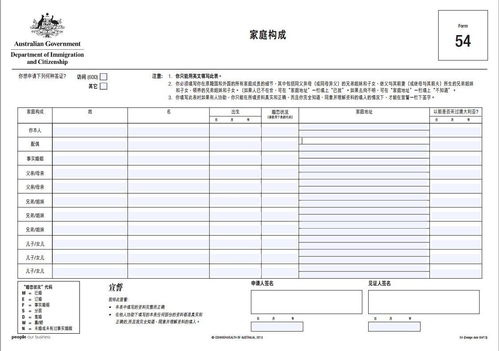 申请表填写样本