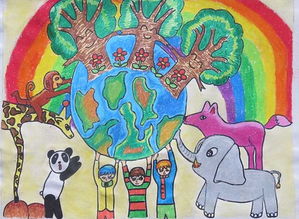 环保主题儿童画