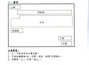 信件格式模板中文