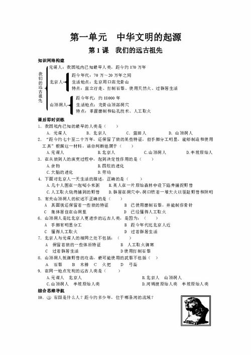 七年级历史知识点归纳