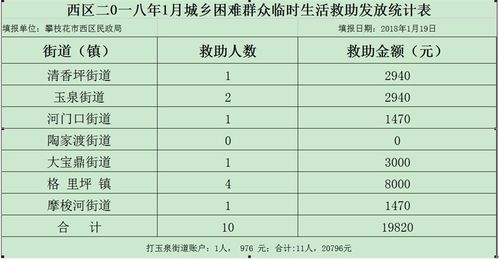 临时救助申请表